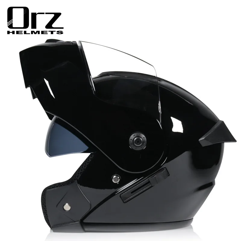 Dual Visor Motorcycle Racing Helmet - Orz901 Dubbele Lens Full Face Racing