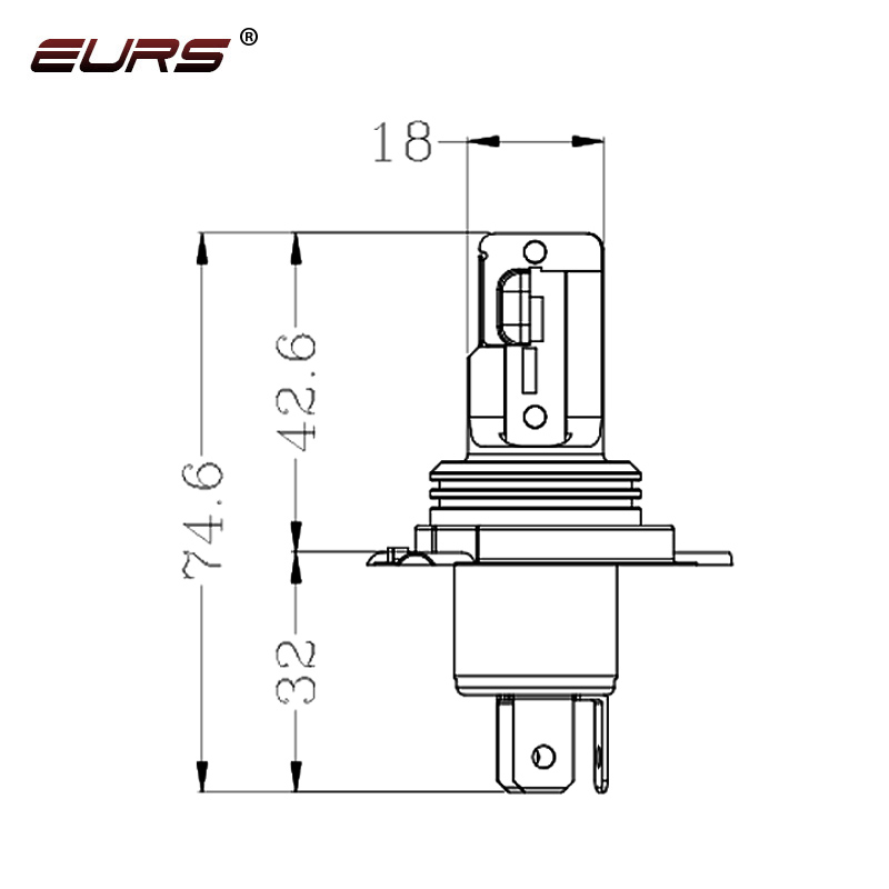 EURS H4 BA20D LED-koplamp voor - Universal Motorcycle Led Headlight Projector recensie en prijs