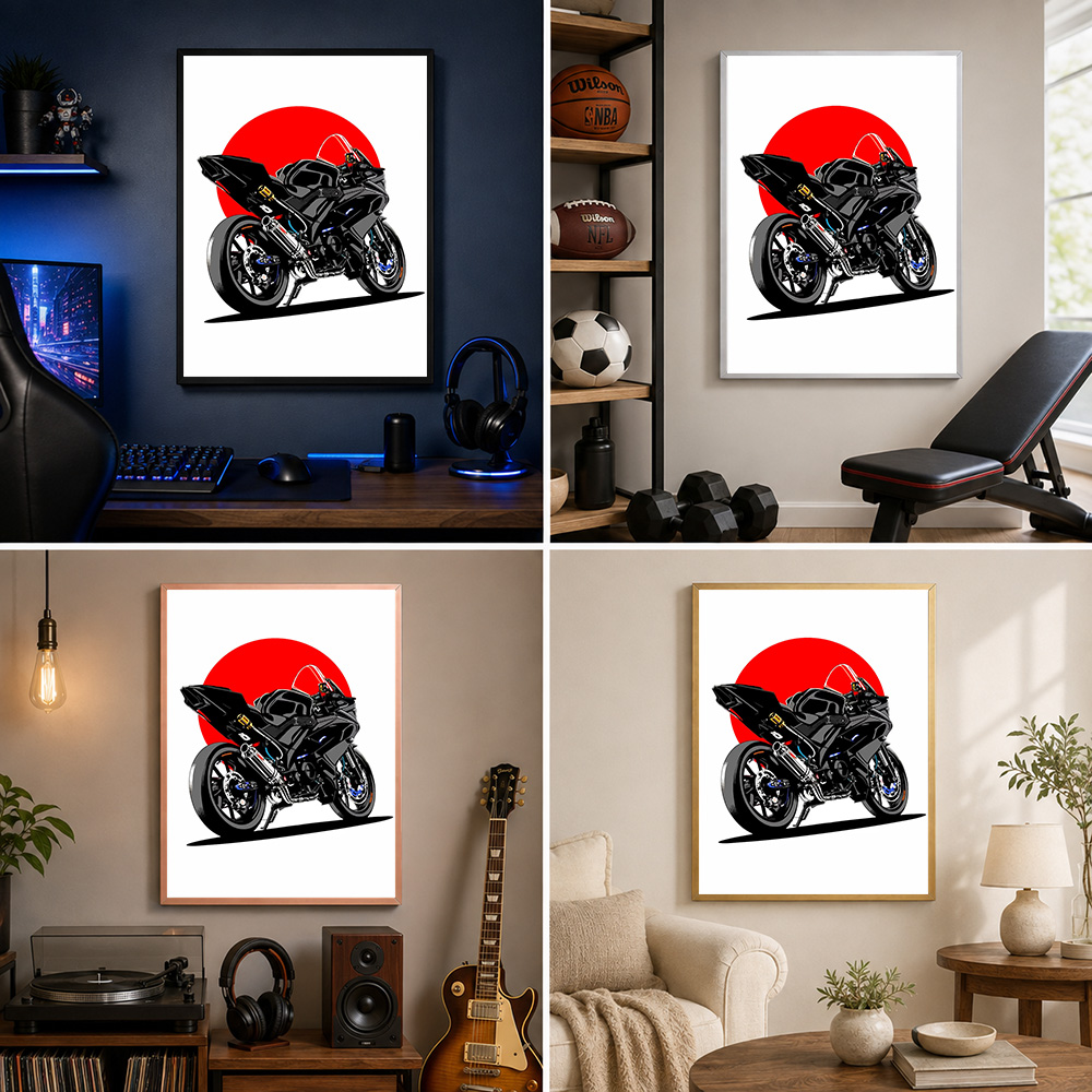 Zwarte sportmotorfiets, rode z - Riding Gear recensie en prijs
